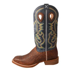 Twisted X Men's Ruff Stock 14" Elephant Print Square Toe Boots MRS0057 -Saddle Up Gear MRS0057 2