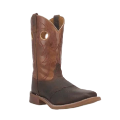 Laredo® Men's Ripley Square Toe Dark Brown & Tan Boots 7981-BN56