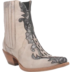 Dan Post Shay Bone White Western Booties DP4208