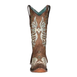 Corral Boots Corral Ladies Brown & Fringe Western Snip Toe Boots C3904 -Saddle Up Gear My project 2023 06 16T110409.194