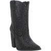 Dingo Ladies Neon Moon Black Rhinestone Booties DI567-BK