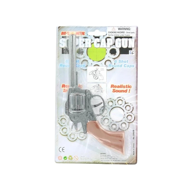 M&F Western Children's Brown Metal Cap Revolver 50792 1 M&F Western Children's Brown Metal Cap Revolver 50792