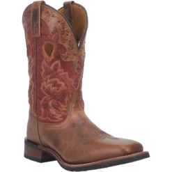 Laredo Men's Ross Red And Brown Square Toe Boots 7945