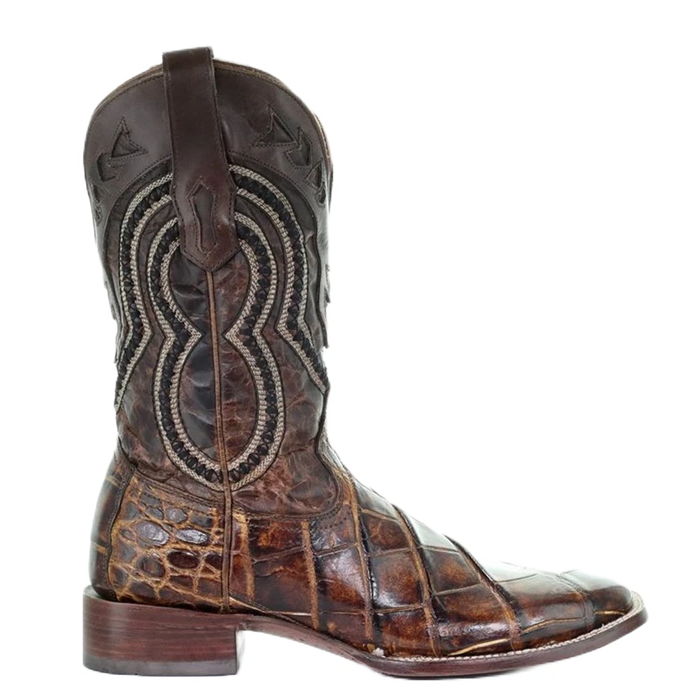 Corral Boots Corral Men's Brown Alligator Wide Square Toe Western Boots A3083 2 Corral Boots Corral Men's Brown Alligator Wide Square Toe Western Boots A3083 - Image 2