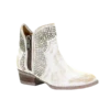 Circle G By Corral Ladies Camel White Studs Shortie Ankle Boots Q0126
