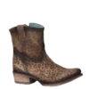 Corral Boots Corral Ladies Brown Leopard Print Round Toe Booties C3627
