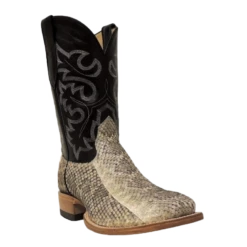 Cowtown Men's Exotic Rattlesnake Square Toe Western Boots Q715