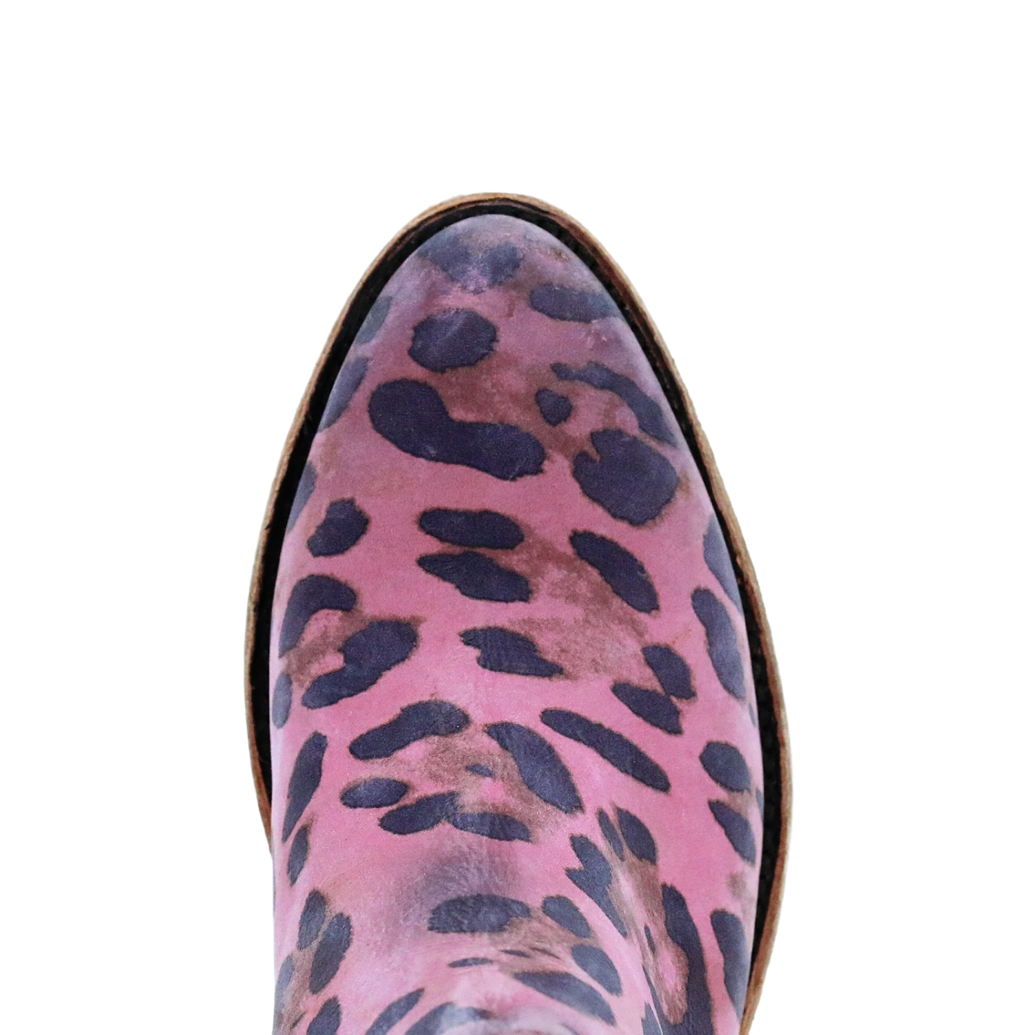 Liberty Black Ladies "Inara" Leopard Lipstick Pink Ankle Booties LB-711137W 2 Liberty Black Ladies "Inara" Leopard Lipstick Pink Ankle Booties LB-711137W - Image 2