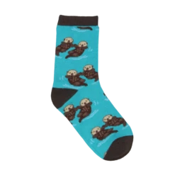 SockSmith Childrens Significant Otter Blue Crew Socks KC70414