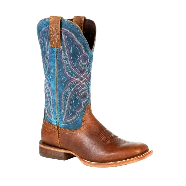 Durango® Ladies Arena Pro™ Brown Caribbean Blue Western Boots DRD0381 1 Durango® Ladies Arena Pro™ Brown Caribbean Blue Western Boots DRD0381