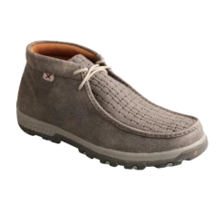Twisted X® Men's Chukka Driving Moc Grey Pull On Shoes MXC0015