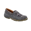 Twisted X Ladies Aztec Charcoal Grey Slip On Driving Moc WDMS012