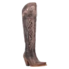 Dan Post® Ladies Kommotion Chocolate Snip Toe Tall Leather Boot DP4342