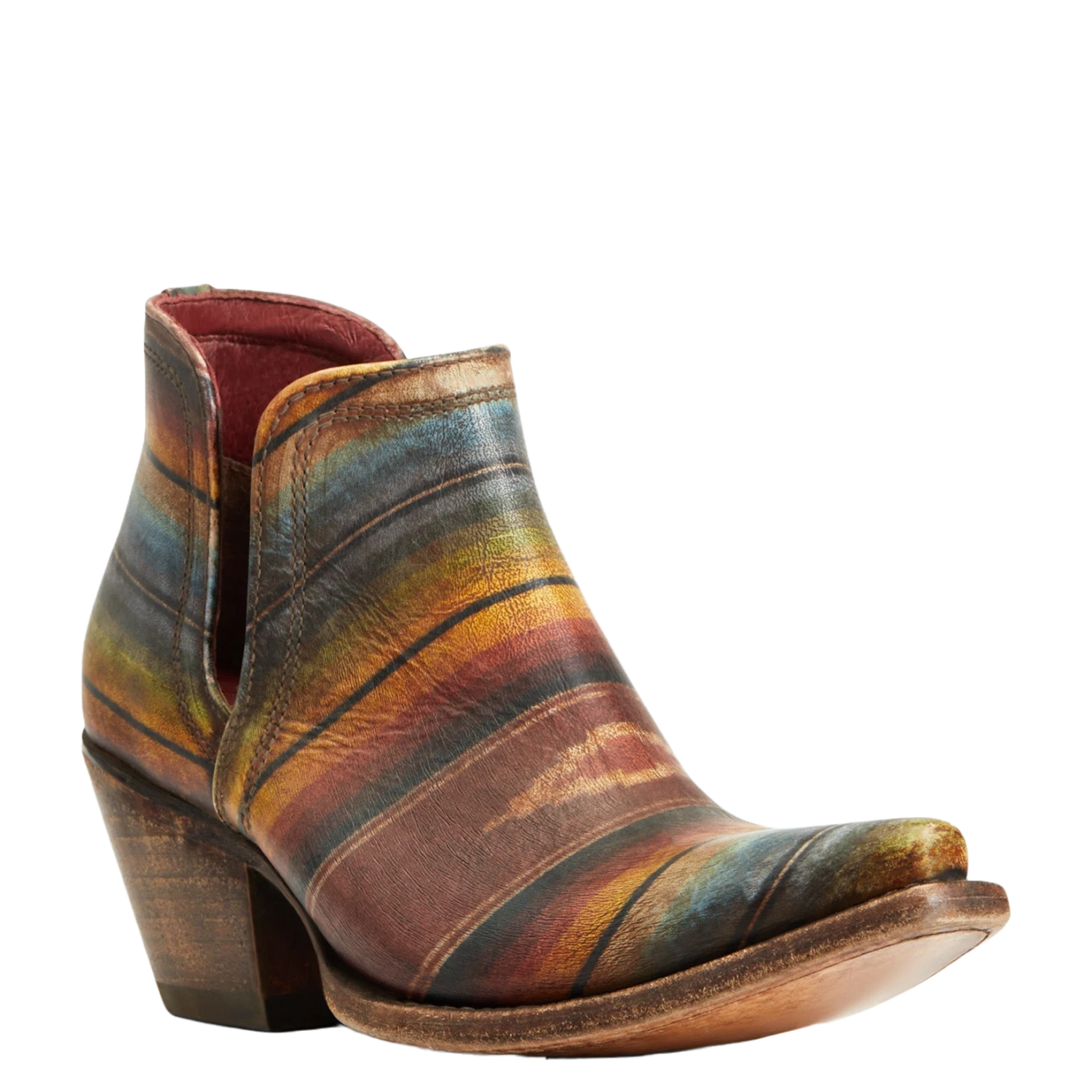 Ariat® Ladies Dixon Saddle Blanket Snip Toe Ankle Booties 10035805 1 Ariat® Ladies Dixon Saddle Blanket Snip Toe Ankle Booties 10035805