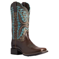 Ariat Ladies Lonestar Chocolate Chip An Leopard Print Boot 10038276