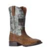 Ariat Men's Sport Flying Proud Taupe & Green Camo Square Toe Boots 10042405