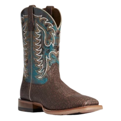 Ariat Men's Stinger Hippo Print & Treacherous Blue Boots 10038504