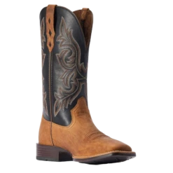 Ariat® Men's Drover Ultra Sorrel Crunch & Black Square Toe Boots 10042443