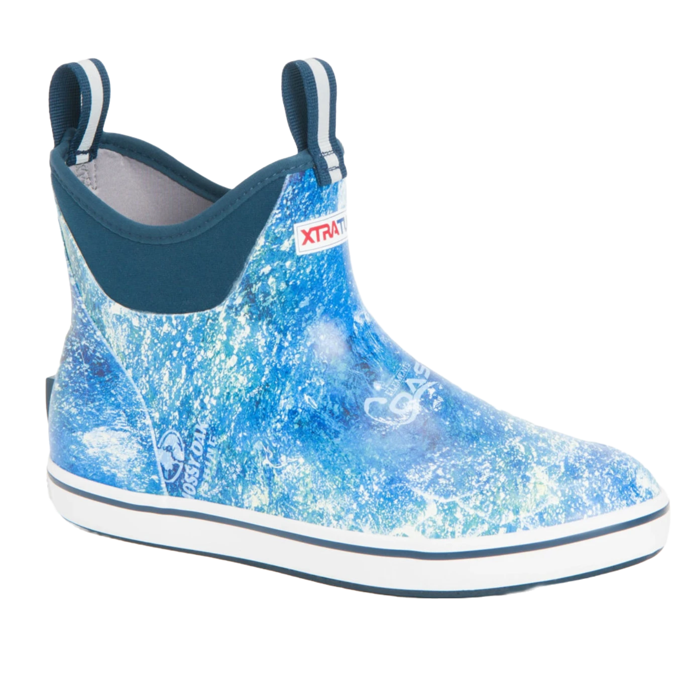 XTRATUF® Men's Mossy Oak 6" Inch Blue Ankle Deck Boots XMABMOC 1 XTRATUF® Men's Mossy Oak 6" Inch Blue Ankle Deck Boots XMABMOC