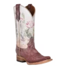 Circle G By Corral Ladies Desert Stamp Wine Bone Boots L5812