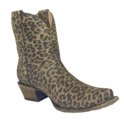 Corral Boots Corral Children's Tan & Brown Leopard Print Ankle Boots T0112