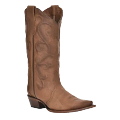Corral® Ladies Embroidered Cinnamon Brown Snip Toe Boots L6014
