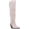 Dan Post® Ladies Loverly White Snip Toe Tall Leather Boots DP4377