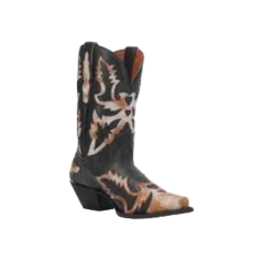 Dan Post® Ladies Paloma Black & Distressed White Snip Toe Boots DP4346