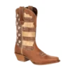 Durango® Ladies Union Flag Distressed Brown Western Boots DRD0131