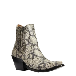 Ariat® Ladies Black & White Snake Eclipse Booties 10033891
