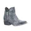 Circle G By Corral Ladies Grey Cutout Shortie Boots Q5059