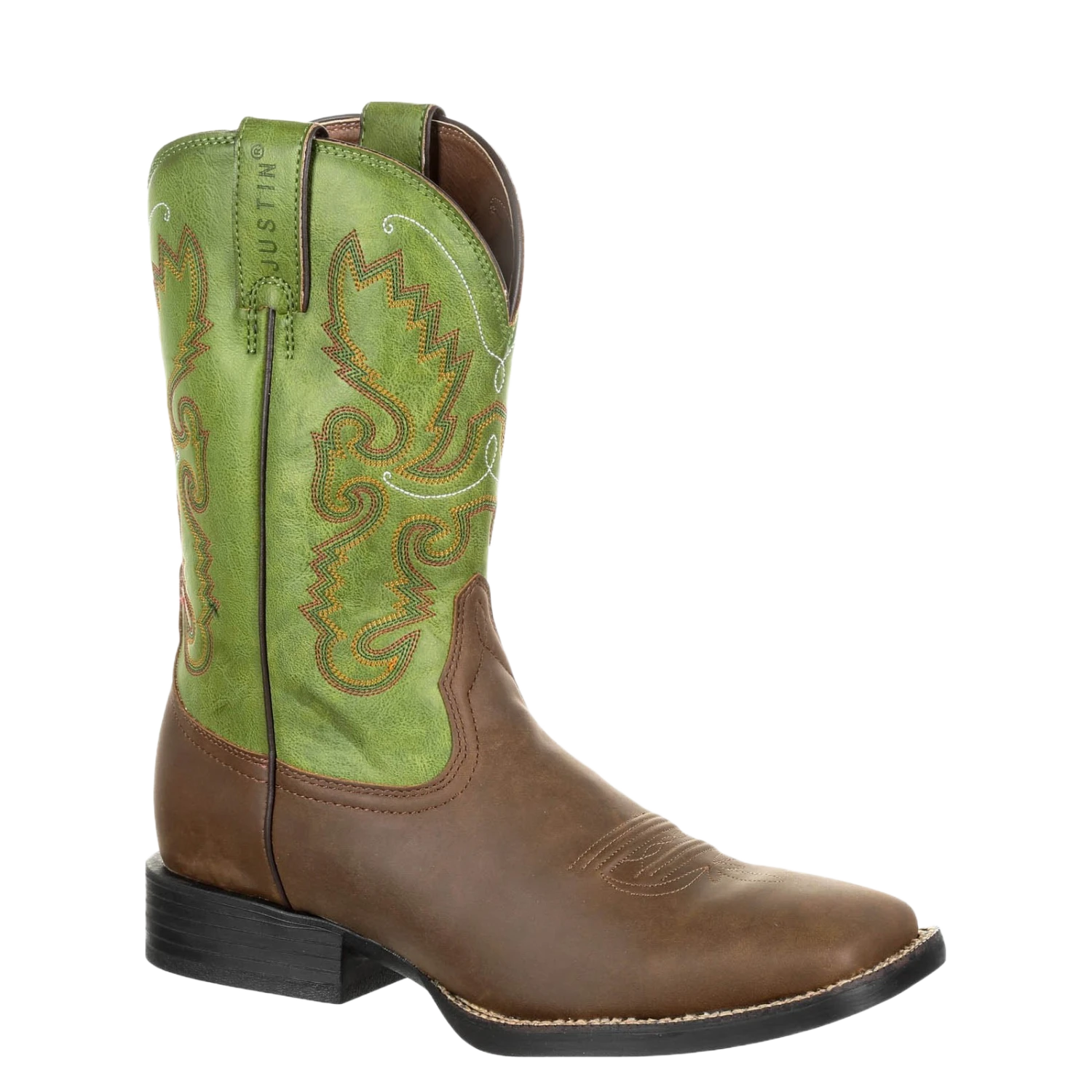 Justin Men's Hinton Green Square Toe Boots JB1117 1 Justin Men's Hinton Green Square Toe Boots JB1117