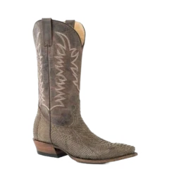 Stetson Men's Tan Python Belly Boots 12-020-6118-4029