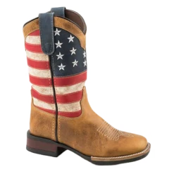 Roper® Children's Patriotism Square Toe Boots 09-018-0912-2567