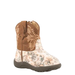 Roper Infants Cowbabies Floral Glitter Western Boots 09-016-1903-2136