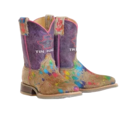 Roper Girl's Multicolored Hair On Square Toe Boots 14-119-0077-0873