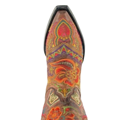 Old Gringo Ladies Olivia Floral Embroidered Boots L1629-3 2 Old Gringo Ladies Olivia Floral Embroidered Boots L1629-3 - Image 2