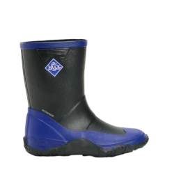 Muck Boot Company Muck Children's Forager Kids Black & Blue Rubber Boots FRK-002-BLK