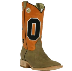 RockinLeather Men's Orange "Just A Good Ol' Boy" Boots 1156