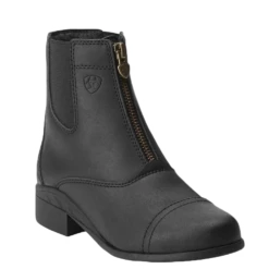 Ariat® Children's Scout Black Zip Paddock Equestrian Boots 10015198