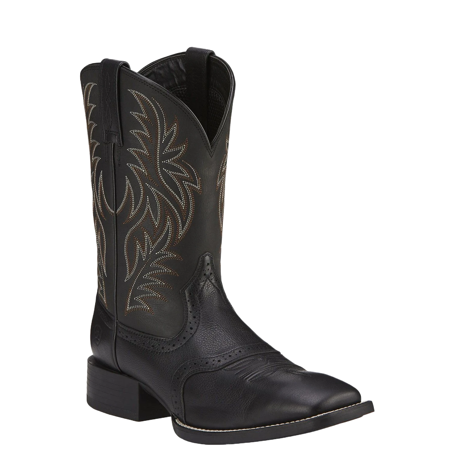 Ariat Men’s Black Sport Wide Square Toe Western Boot 10016292 1 Ariat Men’s Black Sport Wide Square Toe Western Boot 10016292