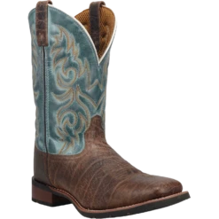 Laredo Men's Bisbee Brown & Blue Leather Boots 7838