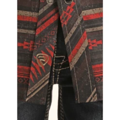 Rock & Roll® Youth Boy's Black Aztec Print Snap Shirt RRBSOSRZ1J-62 -Saddle Up Gear RRBSOSRZ1J 62