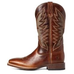 Ariat® Men's VentTek™ Ultra Gingersnap Brown Square Toe Boots 10035938 -Saddle Up Gear S21 MNS WEST 10035938 side