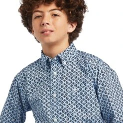 Ariat® Youth Boy's Farhan Classic Windsurfer Button Up Shirt 10040738 -Saddle Up Gear S22 BYS WEST 10040738 detail02