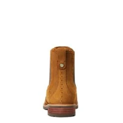 Ariat Ladies Wexford Brogue Waterproof Honey Brown Booties 10040384 -Saddle Up Gear S22 WMS ENGL 10040384 heel