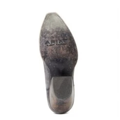 Ariat® Ladies Hazel Black & Silver Metallic Snip Toe Booties 10040393 -Saddle Up Gear S22 WMS WEST 10040393 sole