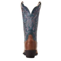 Ariat® Ladies Round Up Storming Brown Square Toe Boots 10040446 -Saddle Up Gear S22 WMS WEST 10040446 heel