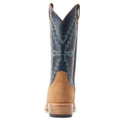 Ariat® Men'sFuturity Showman Dijon Roughout & NavyWestern Boots 10044499 -Saddle Up Gear S23 MNS WEST 10044499 heel