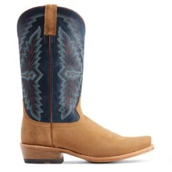 Ariat® Men'sFuturity Showman Dijon Roughout & NavyWestern Boots 10044499 -Saddle Up Gear S23 MNS WEST 10044499 side11